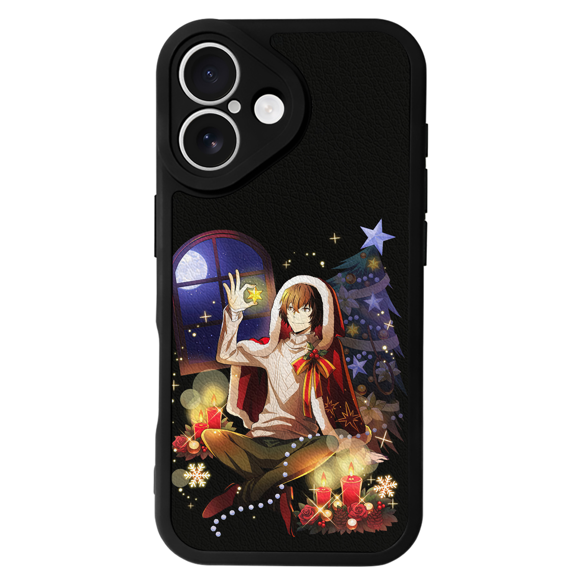 （画像用） 文豪ストレイドッグス Bungo Stray Dogs 【iPhone 16シリーズ対応】シリコンスマホケース（レザー調） 材質：シリコン